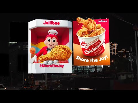 Jollibee shares the Joy with new 3D Billboard along EDSA