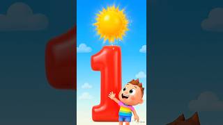 Number Song 1 to 10 for Kids ☀️ Summer Counting Song | Learn Numbers #numbers #numbersong #shorts