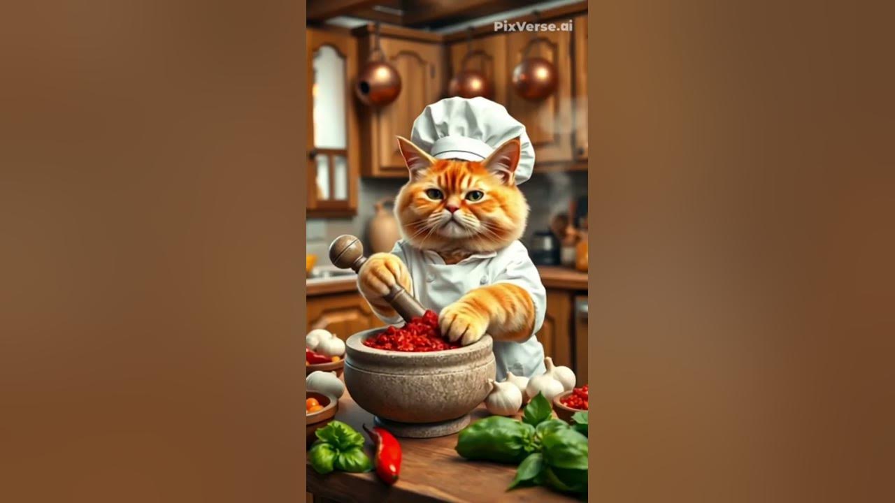 Masak Pecel Ikan #cat #music #catlovers #cute #animallife #cuteanimals #funny #ai #cartoon #ikan