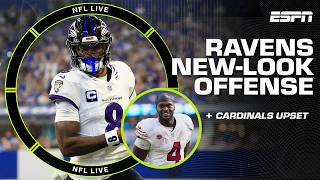 Lamar and the Ravens' new-look offense 🤩 + Cardinals UPSET Chargers 👀 | NFL Live