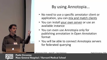 Annotopia: Open Annotation Server ~ Paolo Ciccarese @ I Annotate 2014