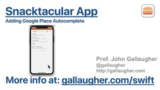 Ch. 8.7 Add Google Place Autocomplete