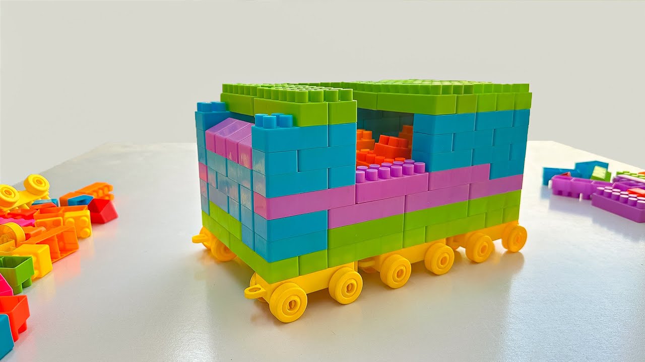 Satisfying DIY Lego Bus | Relaxing Block Games | Building Blocks