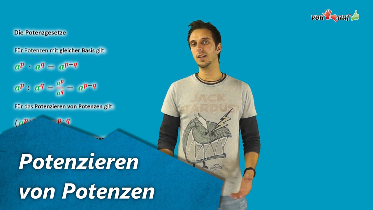 2. Potenzieren von Potenzen - Potenzgesetze - YouTube