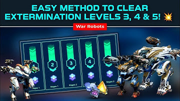 WAR ROBOTS LIVE! ⚔️ Extremination mode level 3, 4 & 5 Hunting grounds #gaming #warrobots2025