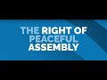 Right of peaceful assembly