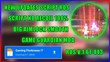 ROS SCRIPT BIG AIMLOCK SMOOTH NO RECOIL 100% CHARACTER X-RAY NO BANNED 100% | BY GAMING PLORKMEAS IT