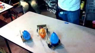 KenzoBots: highly constrained fighting robots. by 1S6NZKYLZBG64M 89 views 10 years ago 2 minutes, 14 seconds