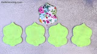DIY Spring Flower Placemat or Table Topper // Easy Sewing Project