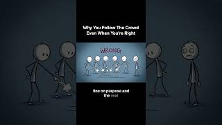 Why You Follow The Crowd Even When You're Right #brainscience #psychology #evolutionarypsychology