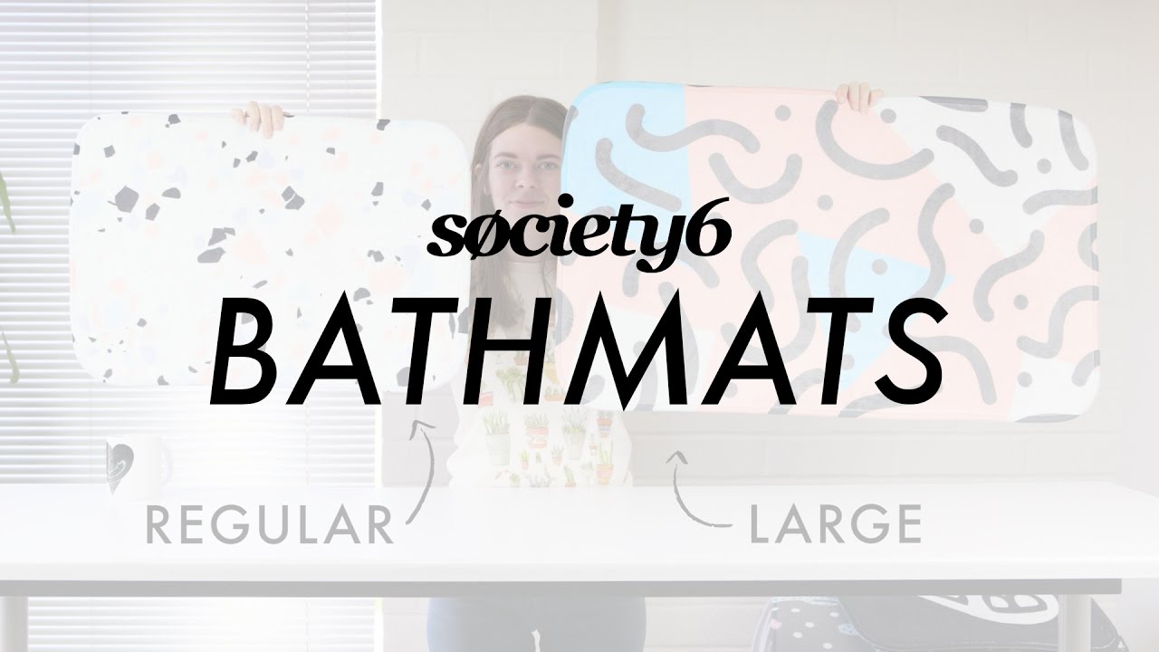 Bath Mats from Society6 Product Demo YouTube