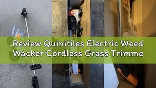Review Quinitiles Electric Weed Wacker Cordless Grass Trimmer with 21V 2.0Ah Battery Powered, 3 in 1
