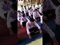 Meditation session in DIMS Siwan for the students with faculties to calm and relax their minds.