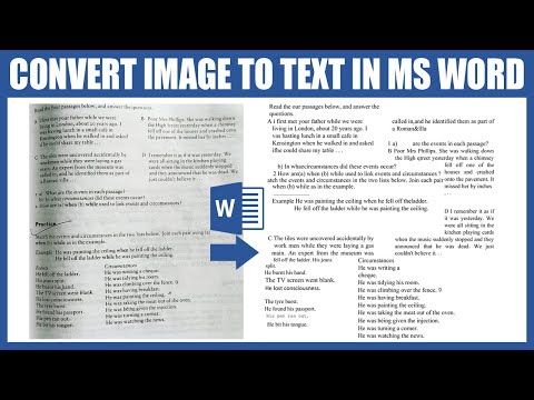 How to Convert Image to Text in Microsoft Word Tutorial