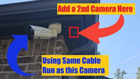 How to add a 2nd IP Camera to a Corner using same Cable Run as the first IP camera