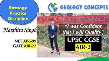 Strategy-Discipline-Consistency | AIR-2 UPSC CGSE | Ms. Harshita Singh | GeoCon Talk-11