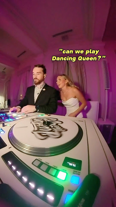 The Bride started running to the DJ Booth…