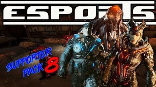 Gears Of War 4 Esports Supporter Pack 8 Black Steel Skorge, Myrrah, Hoffman Fight Night Skins