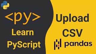 PyScript Tutorial - Upload CSV in PyScript with Pandas and Panel without JS #9