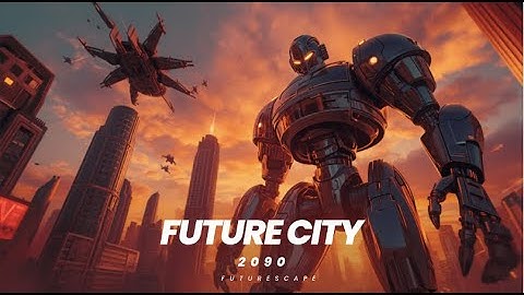 Future City 2090 – Retro Neo ’50s Revival: A Sunset Beyond Time | AI Generated Sci Fi Short 4K