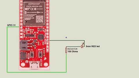 ESP 32 switch a led on and off