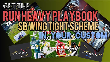 Custom Playbook How to Guide for Singleback Wing Tight! #madden #madden24