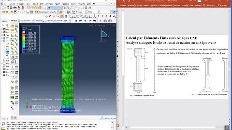 #Abaqus | #Tutorial 3 | Static Analysis of a #Tensile test on a specimen
