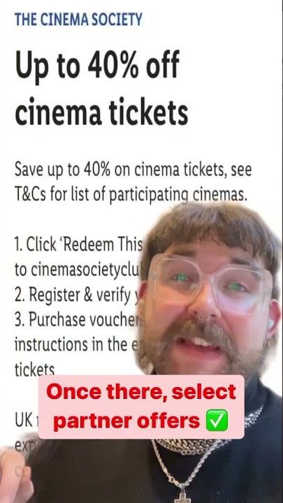 Save 40% on cinema tickets 🎟️ 🔥#cinema #movie #whattowatch #discount  #films #fyp #foryou #viral