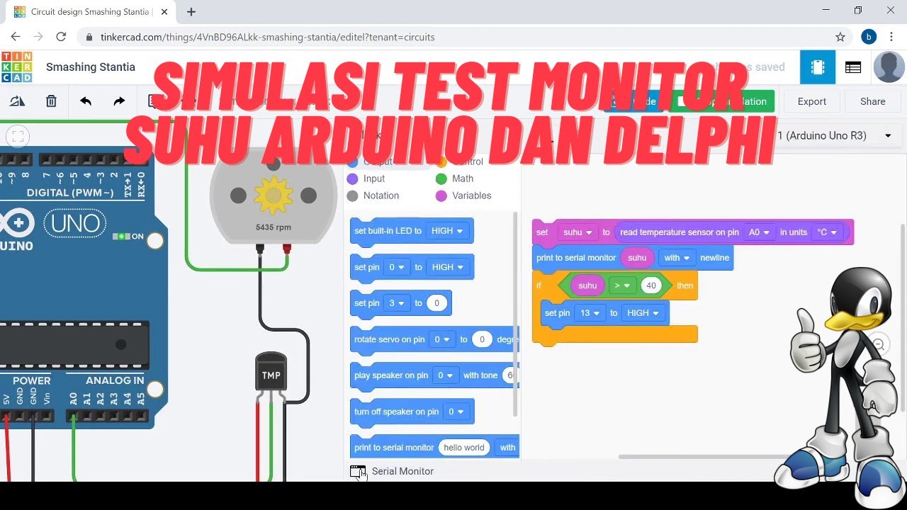 monitoring suhu dengan arduino + python (part 2) -... Simulasi Test Monitor Suhu Arduino dan Delphi - YouTube