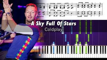 Coldplay - A Sky Full of Stars - Accurate Piano Tutorial with Sheet Music