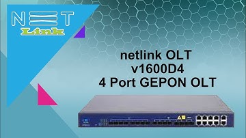 Netlink V1600D4 GEPON 4 Port OLT|splicers group