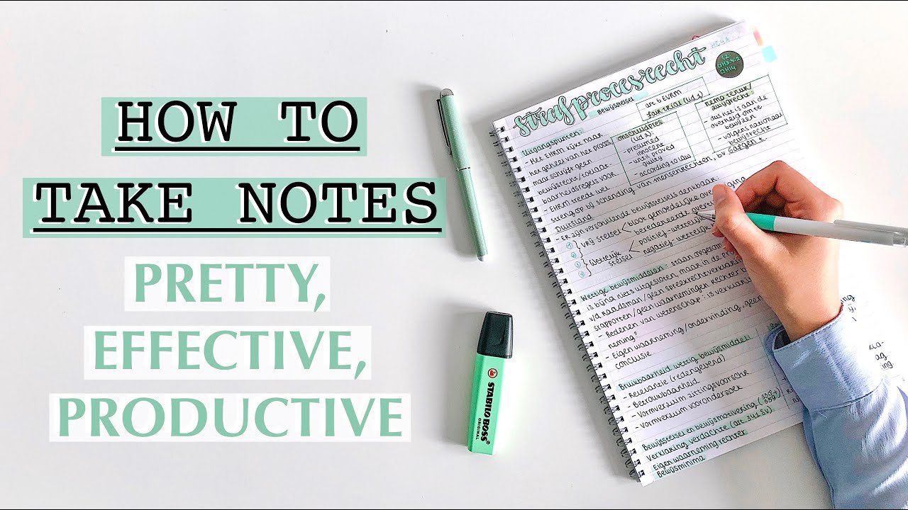 HOW TO TAKE NOTES: pretty, productive, effective note taking  TIPS