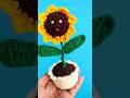 crochet 🧶 sunflower 🌻 pot
