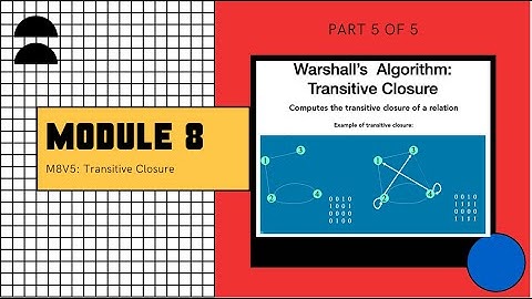CS33M8V5 Transitive Closure