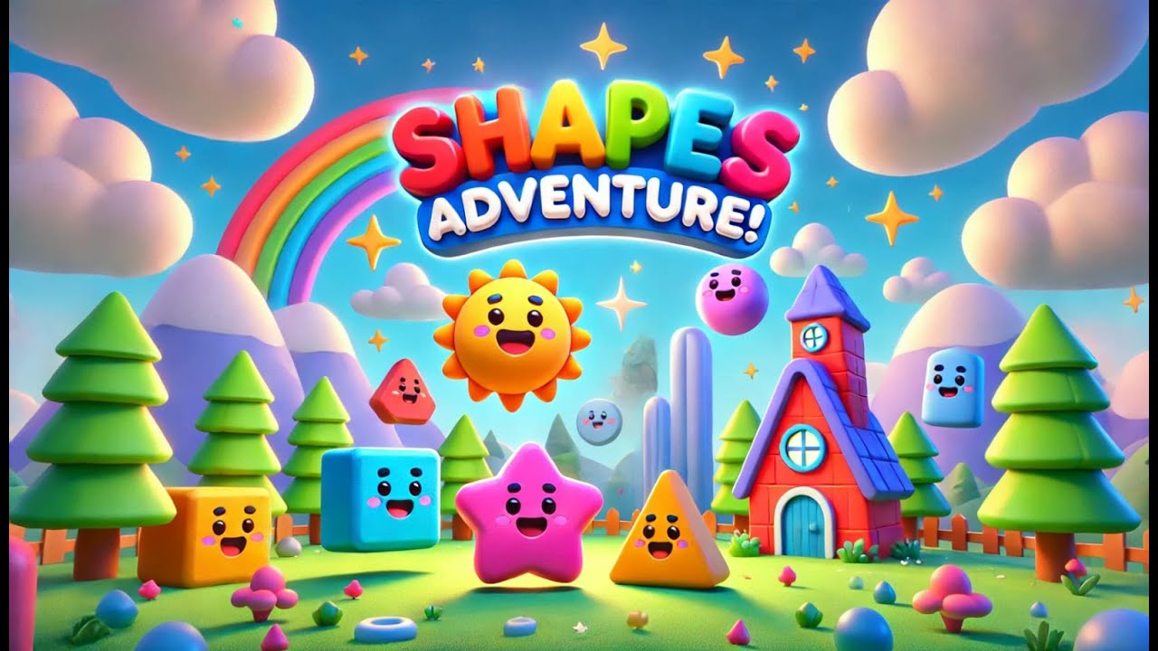 Trtiny Math Adventure Shapes Fun with Shapes! π | Learn Circles, Squares, & Triangles π π΅πΊ | Magical ...