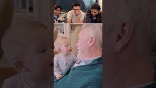 Baby Copies Grandpa’s Snoring… Then Grandpa LOSES IT 😂😭 #toddler #funny