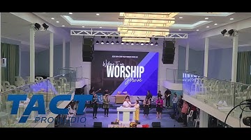 Client project case with using active single 12 inch line array speaker sound system set