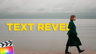 How to REVEL TEXT EFFECT - Final Cut Pro X || Hindi Tutorial ||  Avedesh Verma