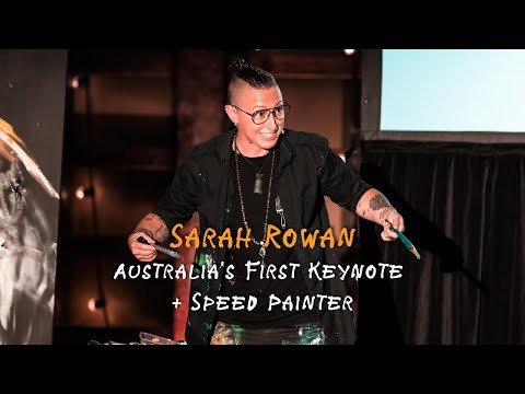 Australia's First Keynote + Speed Painter Sarah Rowan - mini keynote