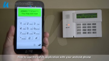 How to use the ipFob for your Android device with a Honeywell Alarm System