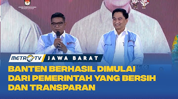 Visi - Misi Andra Soni & Achmad Dimyati di Debat Kedua Pilgub Banten