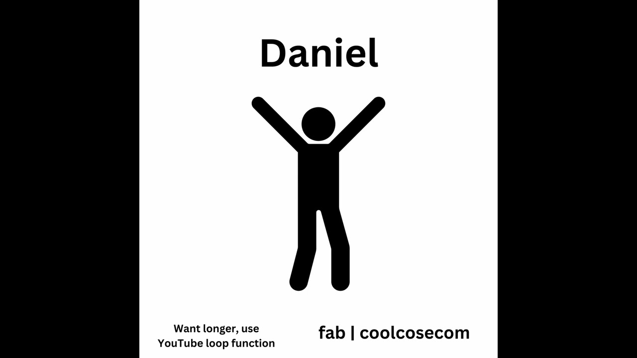 5+ minutes audio of the name Daniel