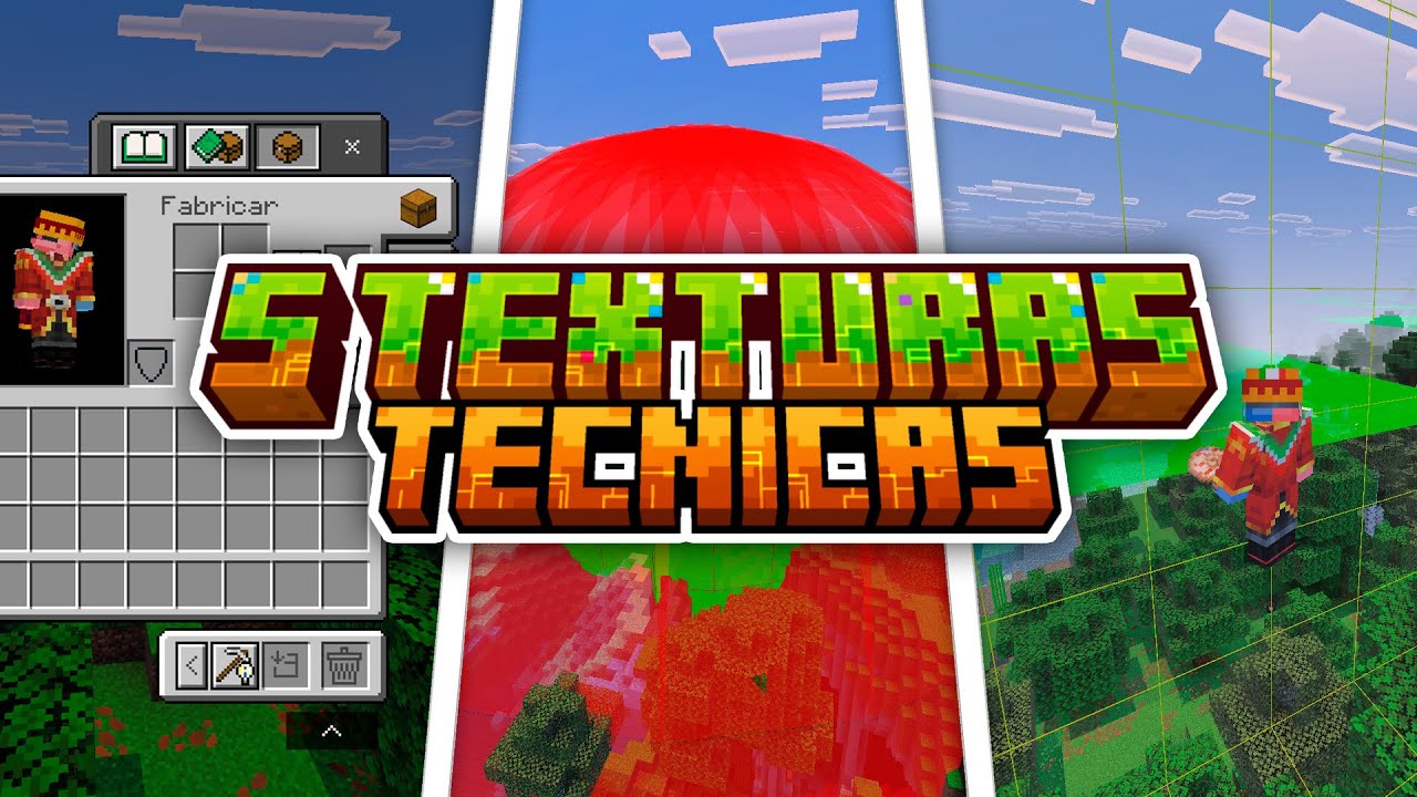 ✅ 5 TEXTURAS UTILES para COMENZAR MINECRAFT TECNICO | MINECRAFT BEDROCK 1.21.90!