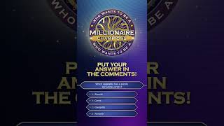 Share your answer in the comments 🌈🍽️ | Who Wants To Be A Millionaire