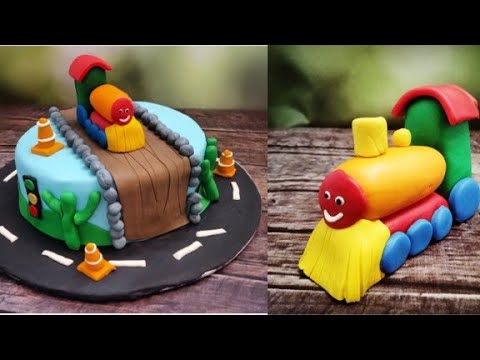 Making and Decorating a Cake Train - Delishably