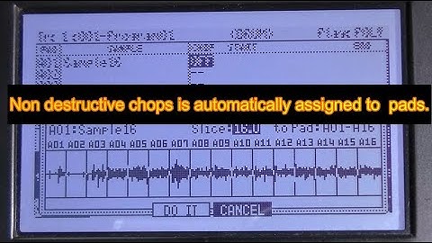 How to assign non destructive chops to pads in order automatically (MPC1000 & MPC2500)