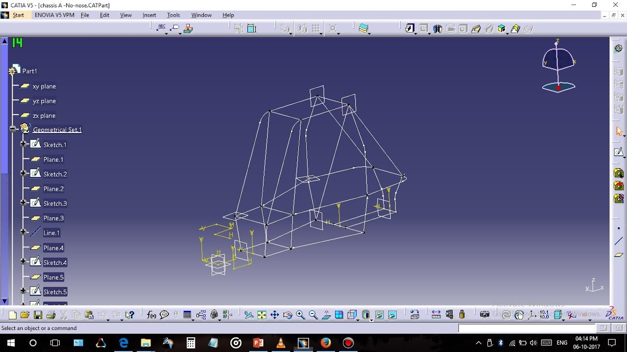 BAJA SAE ATV Roll Cage in CATIA Tutorial Part 1 YouTube