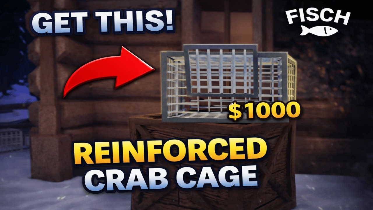 How To Get Reinforced Crab Cage in Fisch | Reinforced Crab Cage Location | Roblox