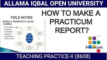 How to make Practicum Report? How to make field notes? How to use Gibbs Model in Practicum Report?