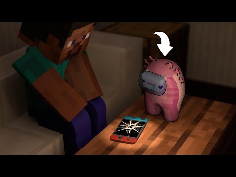 👿Among us Axolotl broke Nintendo Switch👿 & 1hour Parotter's favorite animation🤪